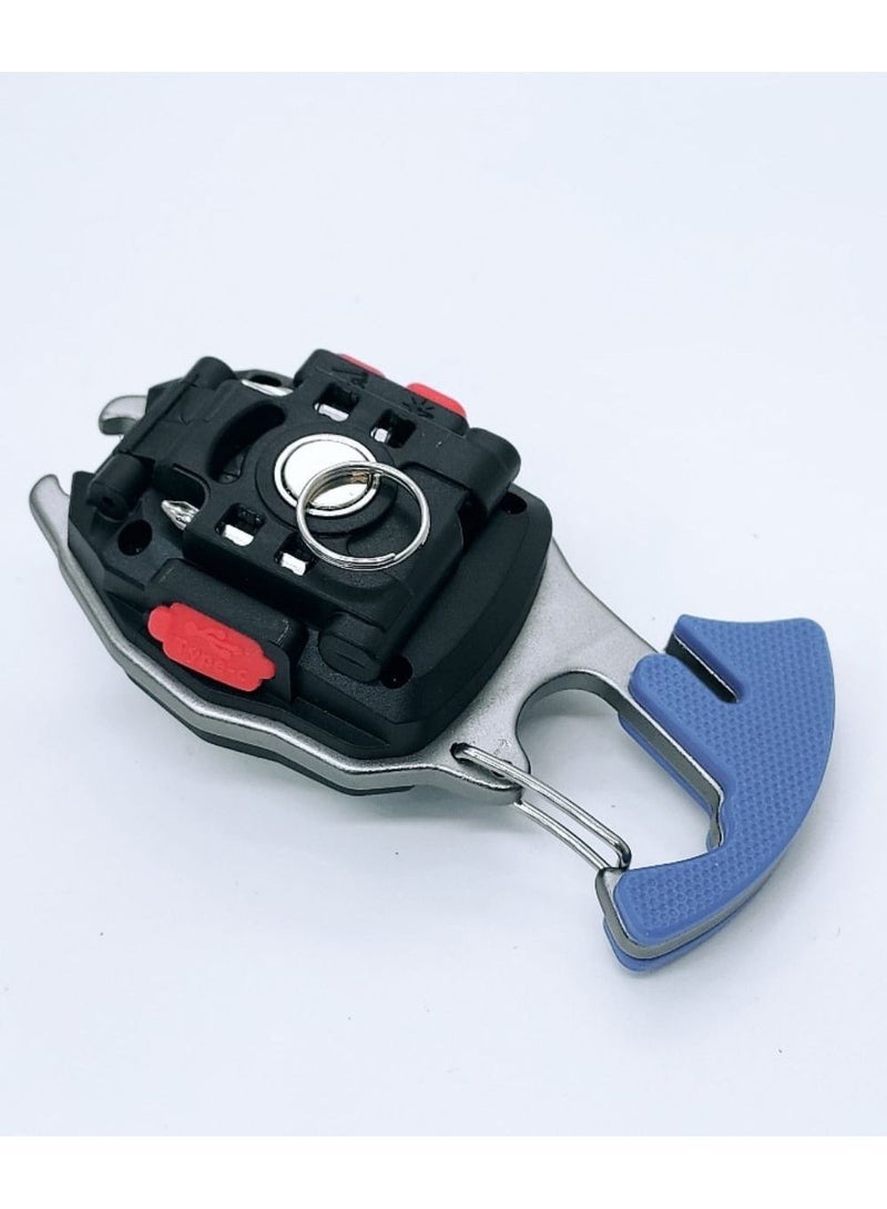 Emergency light keychain,Flashlight waterproof original LED emergency light,Rechargeable multifunctional USB rechargeable cob,6lighting modes,Bottle opener - Image 2