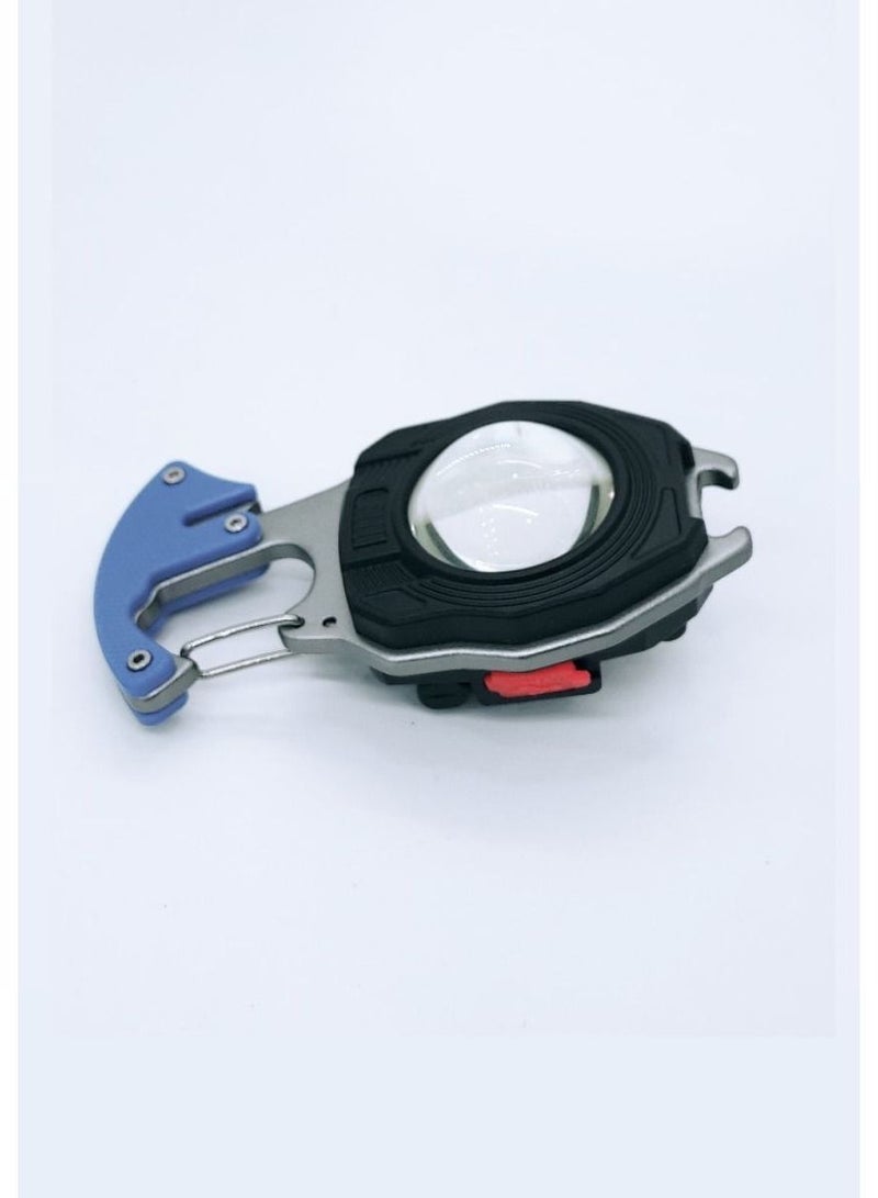 Emergency light keychain,Flashlight waterproof original LED emergency light,Rechargeable multifunctional USB rechargeable cob,6lighting modes,Bottle opener - Image 5