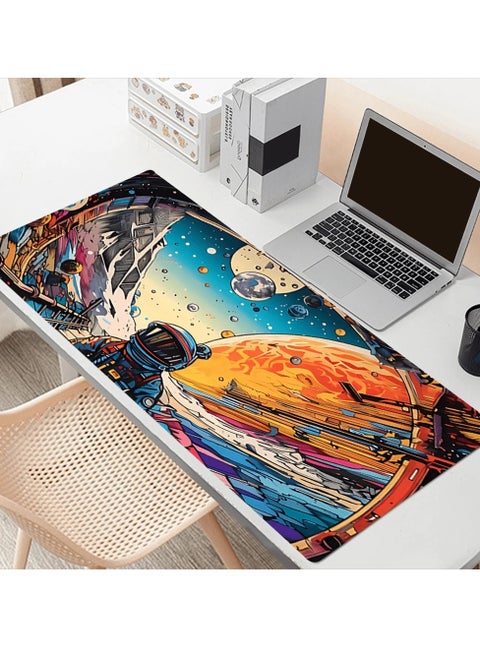 Spaceman and Planets Mouse Pad 90*40cm