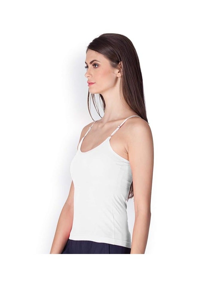 لوكس قميص قصير نسائي من القطن قابل للتنفس | مجموعة من 3 | أبيض - Image 3