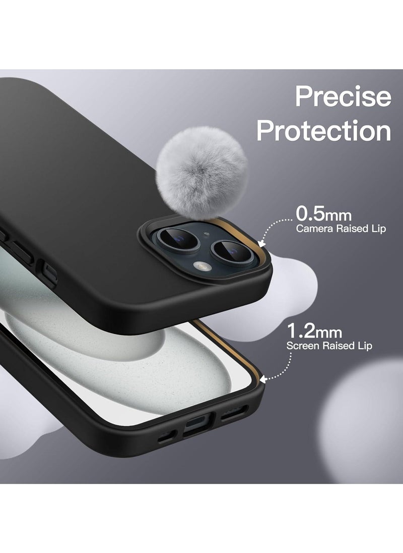 FITIT FITIT Magnetic Silicone Case for iPhone 14 6.1-Inch, Compatible with MagSafe, Black  - Image 3