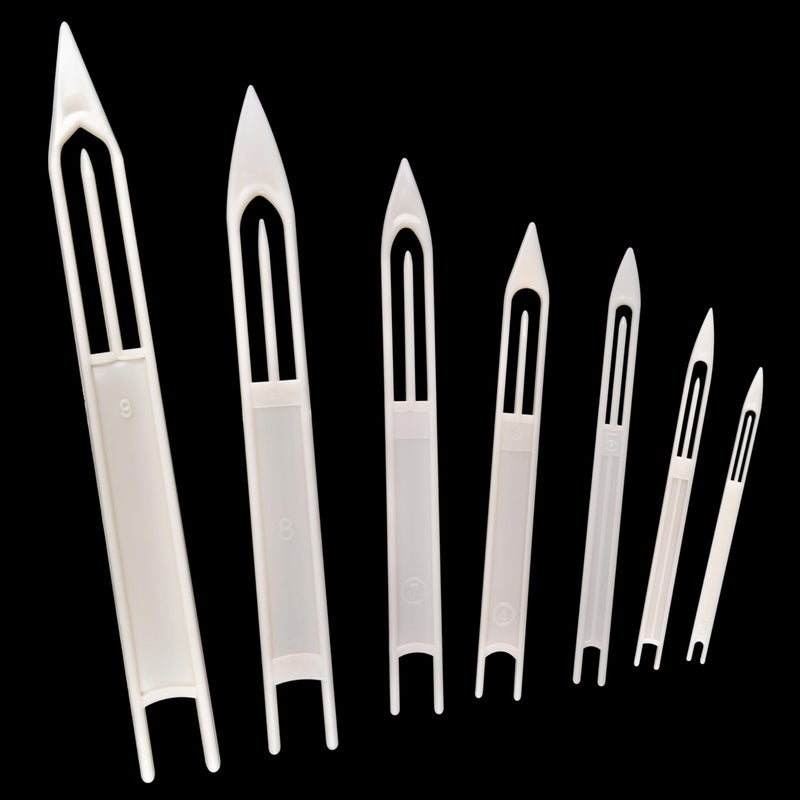 SILANON Fishing Netting Needle Shuttles Kit- 10Pcs Plastic Cast Net Mending Needle Fishing Net Repair Tool Size 3 4 5 6 7 8 9 - Image 3