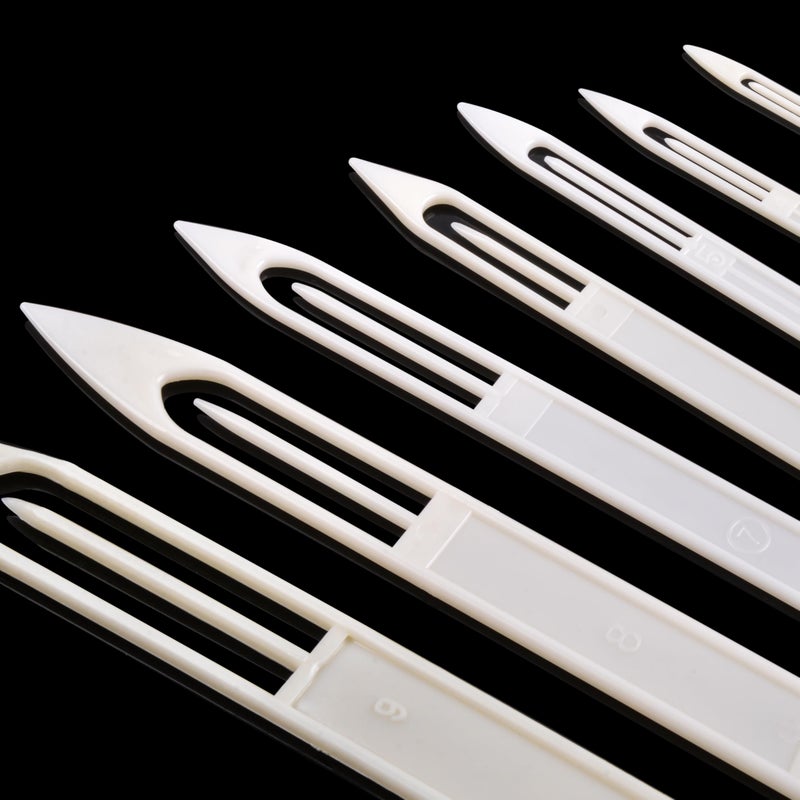 SILANON Fishing Netting Needle Shuttles Kit- 10Pcs Plastic Cast Net Mending Needle Fishing Net Repair Tool Size 3 4 5 6 7 8 9 - Image 2
