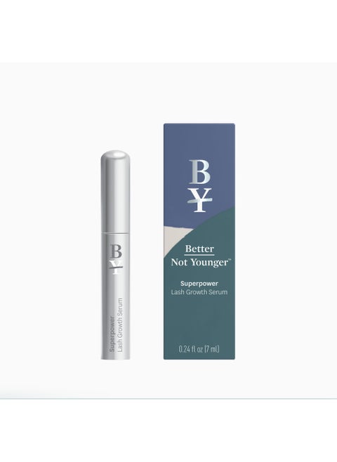 Better Not Younger Superpower Lash Serum (7ml) Lash Conditioner with Peptides, Vitamins & Nutrients - Lash Enhancing Serum for Thicker, Fuller and Longer Lashes - Cruelty-Free Eyelash Serum