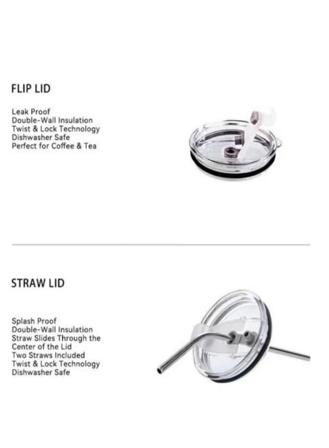 Stainless Steel Milk Cup Insulated Coffee Cup Double Walled Vacuum Cup Straw Cover Double Drinking Cap Portable Insulated Cup Household Travel Cup Camping Cup Three Hundred And Four 600ml silvery  - Image 4