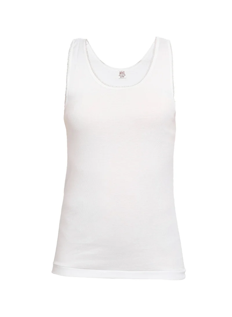 BYC WOMEN'S COTTON VEST - WHITE