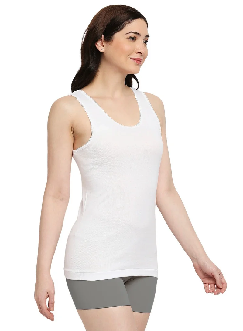 BYC  WOMEN'S COTTON VEST - WHITE for Women | Best Price UAE