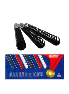 PARTNER 50-Piece Binding Combs 32mm Black  - Image 1