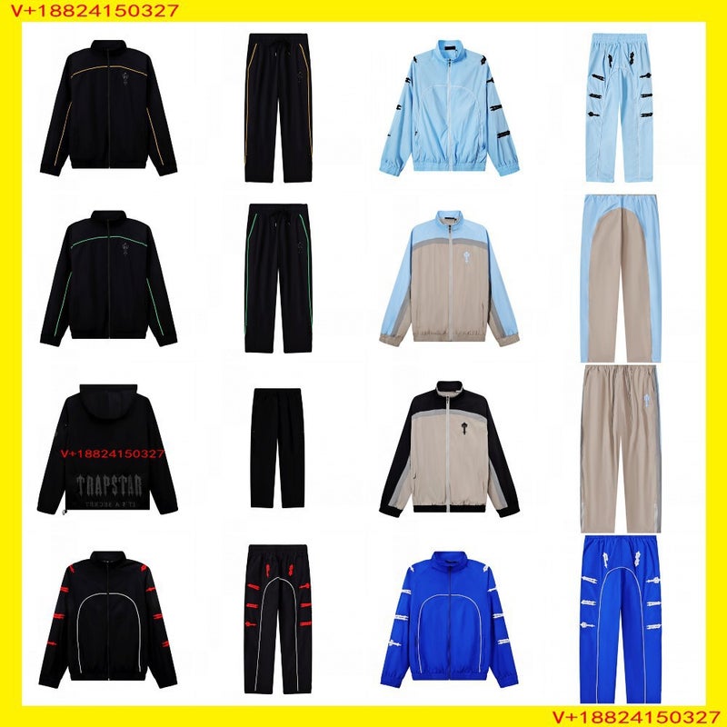 Trapstar Embroidery Logo Mesh Suit Sports Leisure Windbreaker Coat Coat Trousers - Image 2