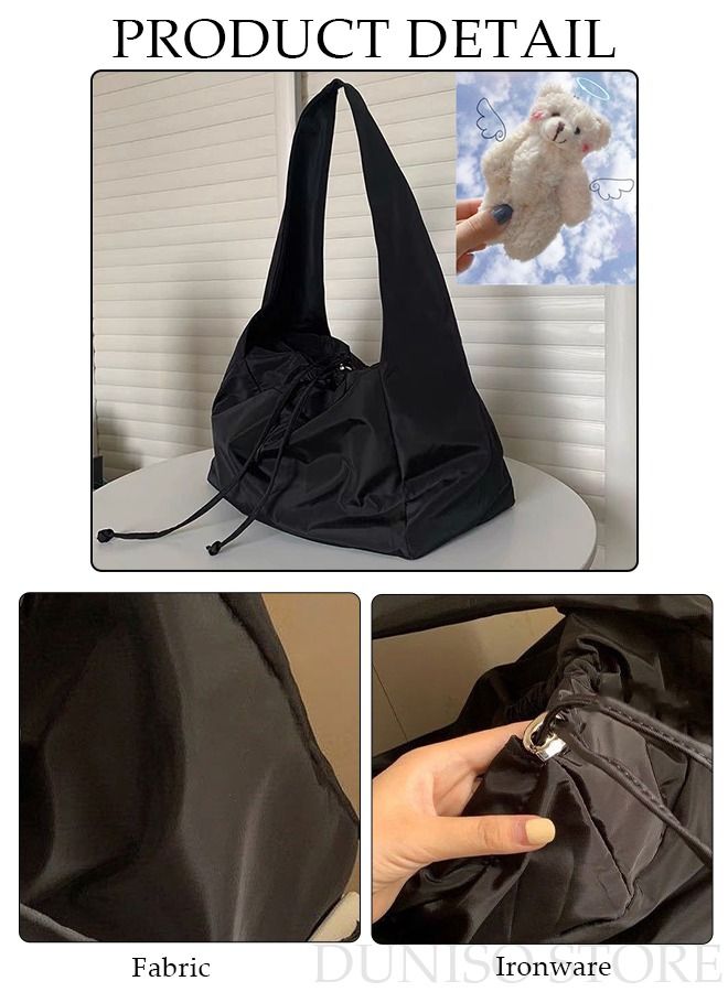 DUNISO Women's Shoulder Tote Bag Canvas Handbag For Women Large Capacity Crossbody Bag Fashionable Travel Messenger Shoulder Bag For Ladies Girls College Students - Image 3