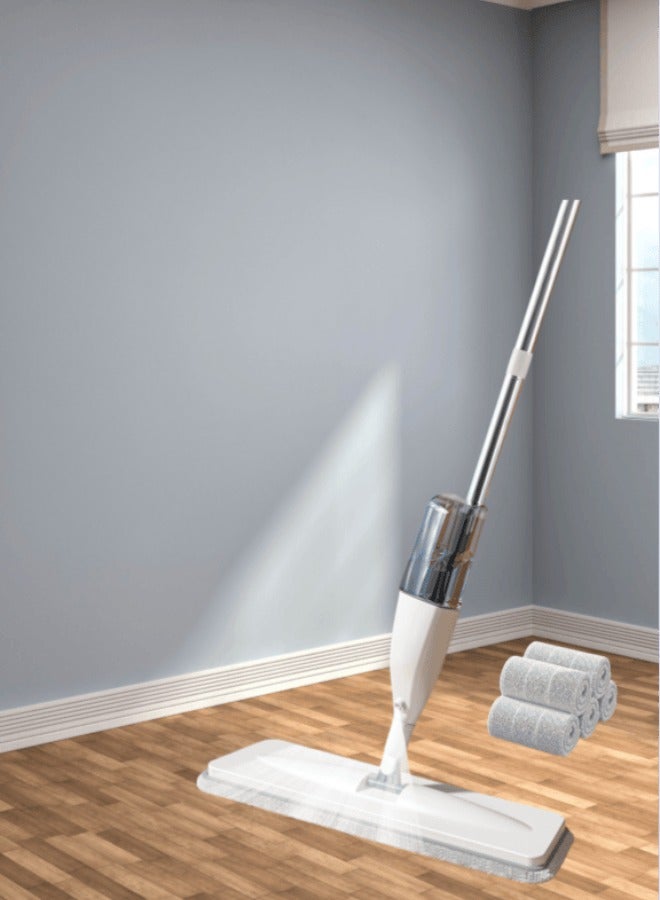 Spray mop with 5 washable microfiber pads - Cleaning mop with 350ml refillable tank and 40cm mop head - Ceramic or wooden floor mop for home kitchen - Image 2