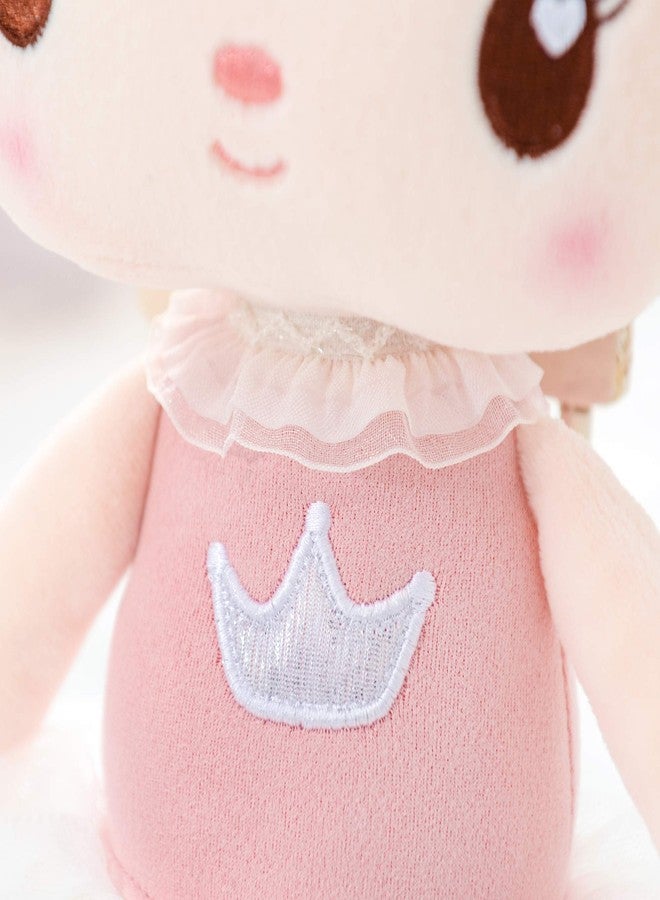 Gloveleya Baby Girl Gifts Rag Doll Soft Plush Candy Girl Pink 15" with Gift Bag - Image 4