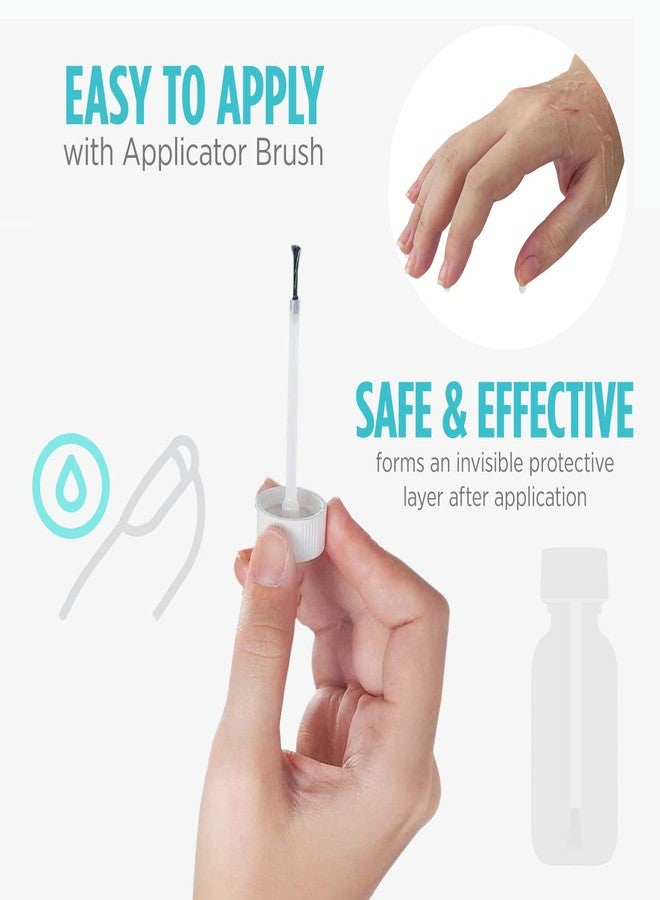 كومفورت زون ضمادة سائلة للبشرة، مسكن موضعي ومطهر، حاجز واقي للجلد للجروح والخدوش الصغيرة، ضمادة سائلة سهلة الاستخدام للأصابع المتشققة والمناطق المصابة الأخرى، 1 أونصة (عبوة من 3 قطع) - Image 4