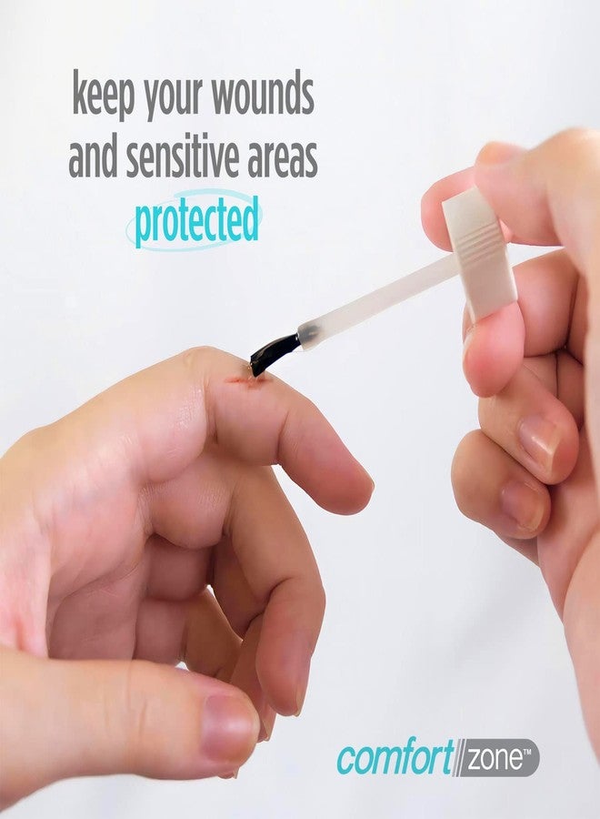 كومفورت زون ضمادة سائلة للبشرة، مسكن موضعي ومطهر، حاجز واقي للجلد للجروح والخدوش الصغيرة، ضمادة سائلة سهلة الاستخدام للأصابع المتشققة والمناطق المصابة الأخرى، 1 أونصة (عبوة من 3 قطع) - Image 5
