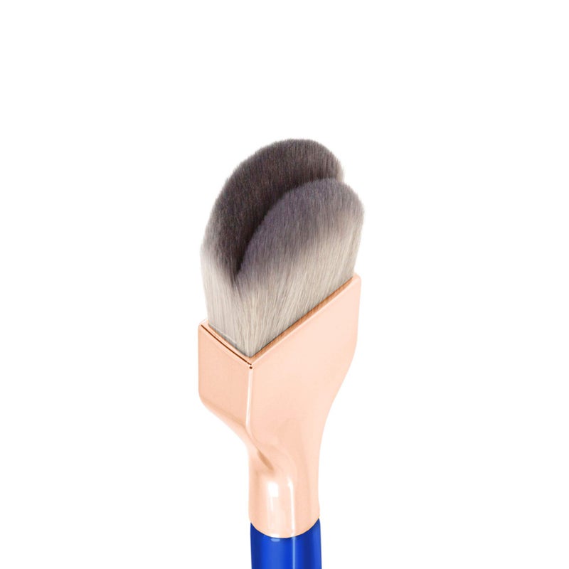 Bdellium Tools Professional Makeup Brush - Golden Triangle 952 Small Rounded Double Dome Blender - With All Vegan and Soft Synthetic Fibers, For Application & Blending (Blue, 1pc) - Image 5