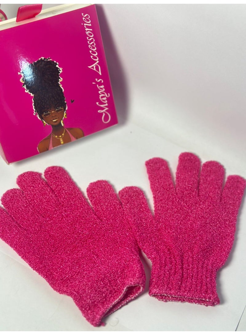 2PCS Exfoliating Gloves - Spa Massage Body Scrubber Cleaner Gloves - Image 3