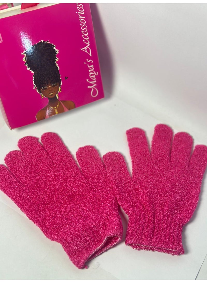 2PCS Exfoliating Gloves - Spa Massage Body Scrubber Cleaner Gloves - Image 1