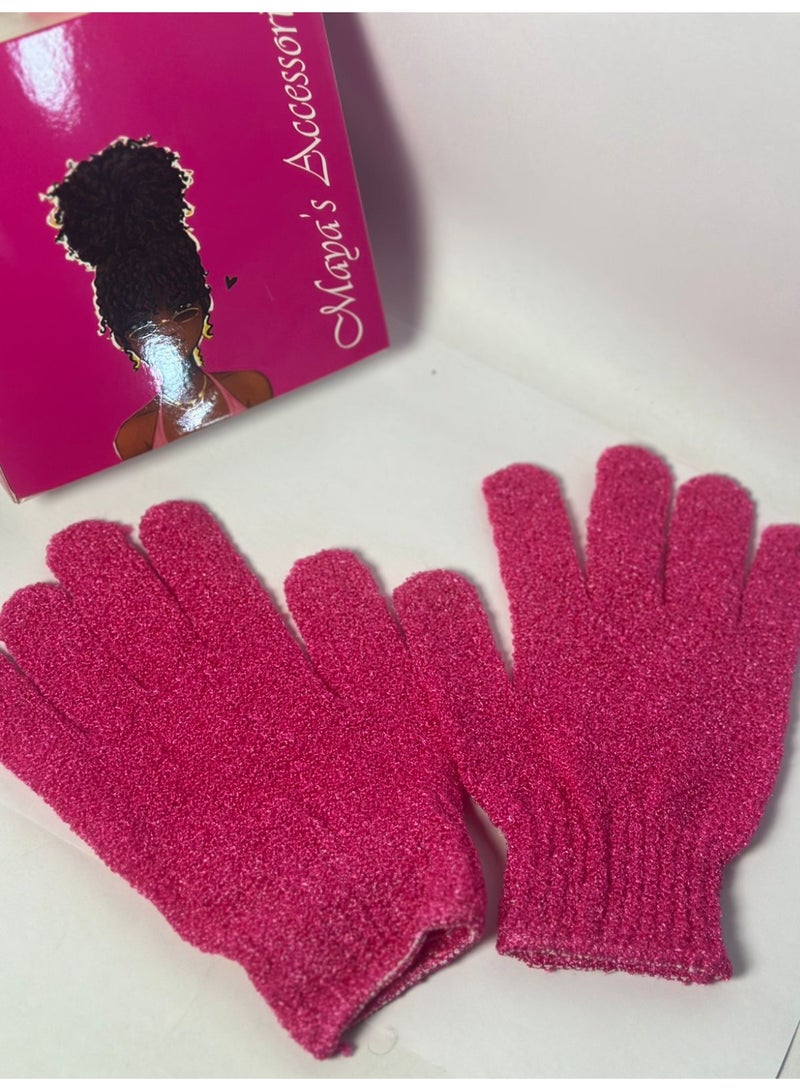 2PCS Exfoliating Gloves - Spa Massage Body Scrubber Cleaner Gloves - Image 4