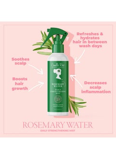 Camille Rose Camille Rose Rosemary Water Daily Strengthening Mist, with Peppermint and Rosemary Essential Oils to Strengthen Strands and Promote Hair Growth, for all Hair Types, 8 fl oz  - Image 4
