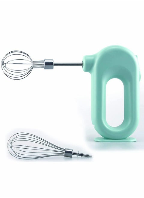 Electric Mixer,Compact Cordless Egg Beater USB Rechargable with 2 Detachable Stir Whisks 4 Speed Modes