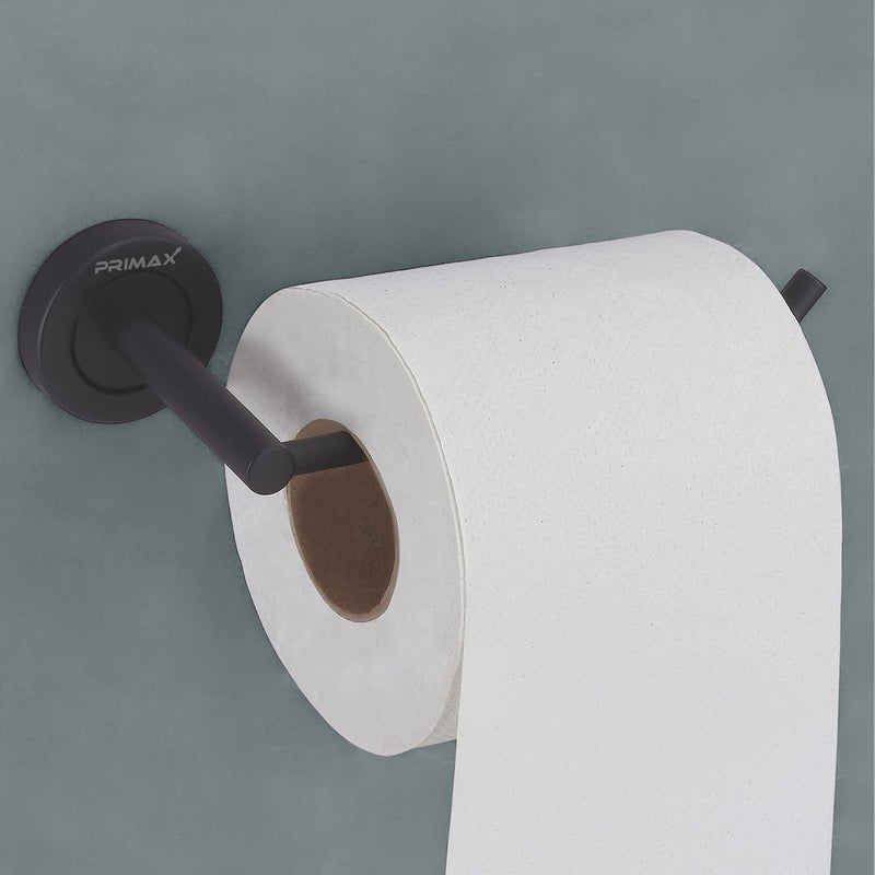 Primax Stainless Steel Toilet Paper Roll Holder/Toilet Paper Holder in Bathroom/Kitchen/Bathroom Accessories (Black) - Image 3