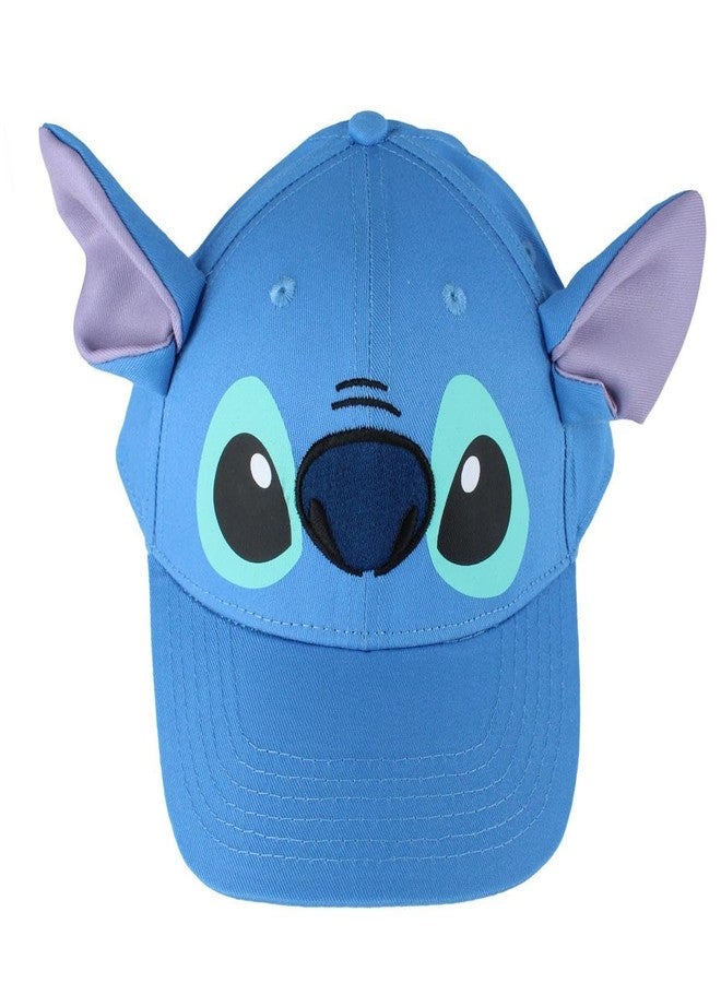 Jerry Leigh Lilo and Stitch Baseball Cap, Adjustable Blue Strapback Hat, Unisex Character Accessory, One Size Fits Most - Image 1