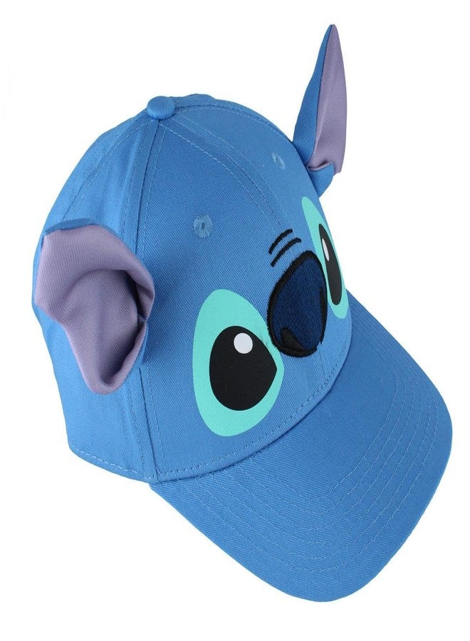Jerry Leigh Lilo and Stitch Baseball Cap, Adjustable Blue Strapback Hat, Unisex Character Accessory, One Size Fits Most - Image 2