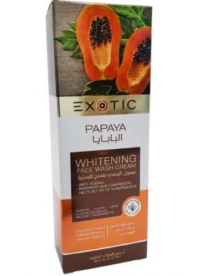 Exotic Whitening Face Wash Cream with Papaya Extract – 100ml