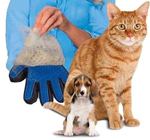 BSITFOW Cleaning Hair Brush Comb Animal Massage Hair Removal Dog Grooming True Touch Shedding Brush Bath Gloves Multicolor - Image 5