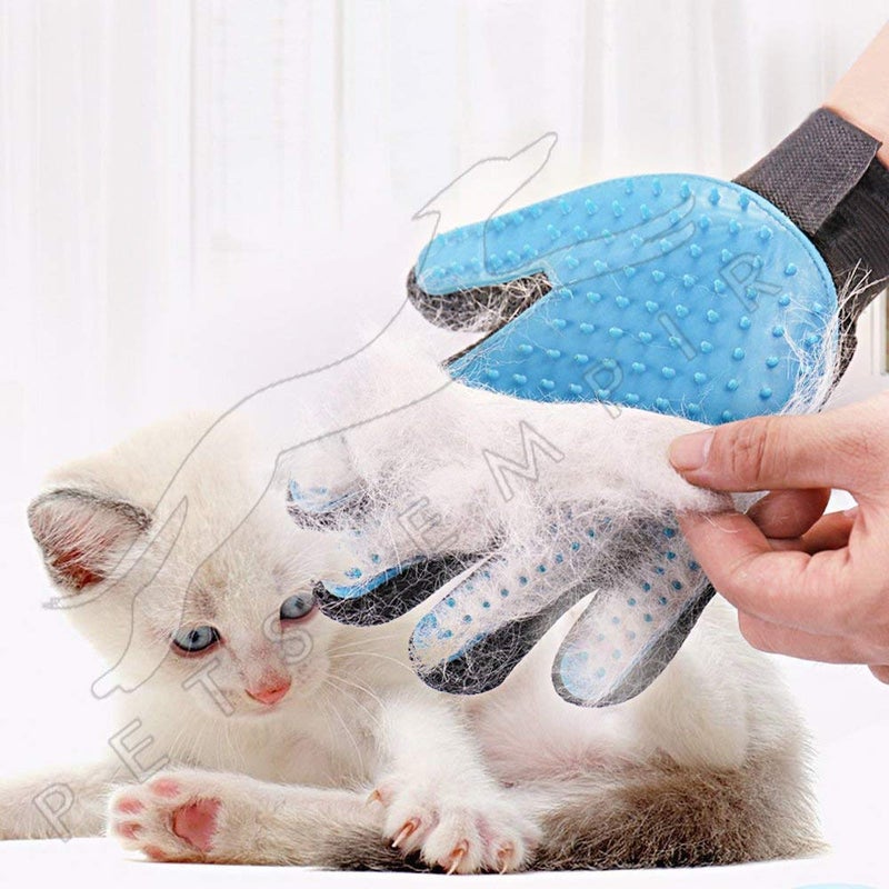 BSITFOW Cleaning Hair Brush Comb Animal Massage Hair Removal Dog Grooming True Touch Shedding Brush Bath Gloves Multicolor - Image 4