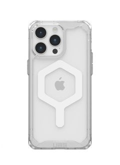 UAG Case Compatible with iPhone 13 Pro Max Case Plyo Ice/White Built-in Magnet Compatible with MagSafe Charging Rugged Anti-Yellowing Transparent Clear Protective Cover  - Image 2