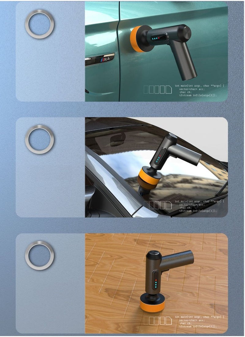 EzzySo - Wireless Car Polisher  Rechargeable Car Beauty Tool Car Scratch Repair Device with Digital Display - Image 1