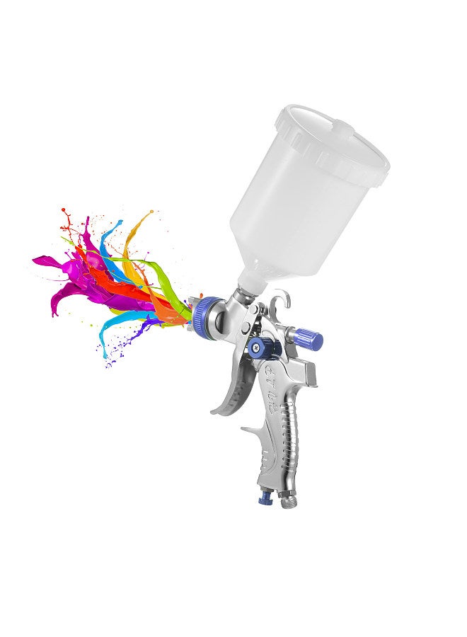 Gravity Feed Air Spray Gun HVLP Sprayer Paint Gun with 600ML Cup 1.4mm 1.7mm 2.0mm Nozzle for Painting Car Furniture Wall  - Image 2