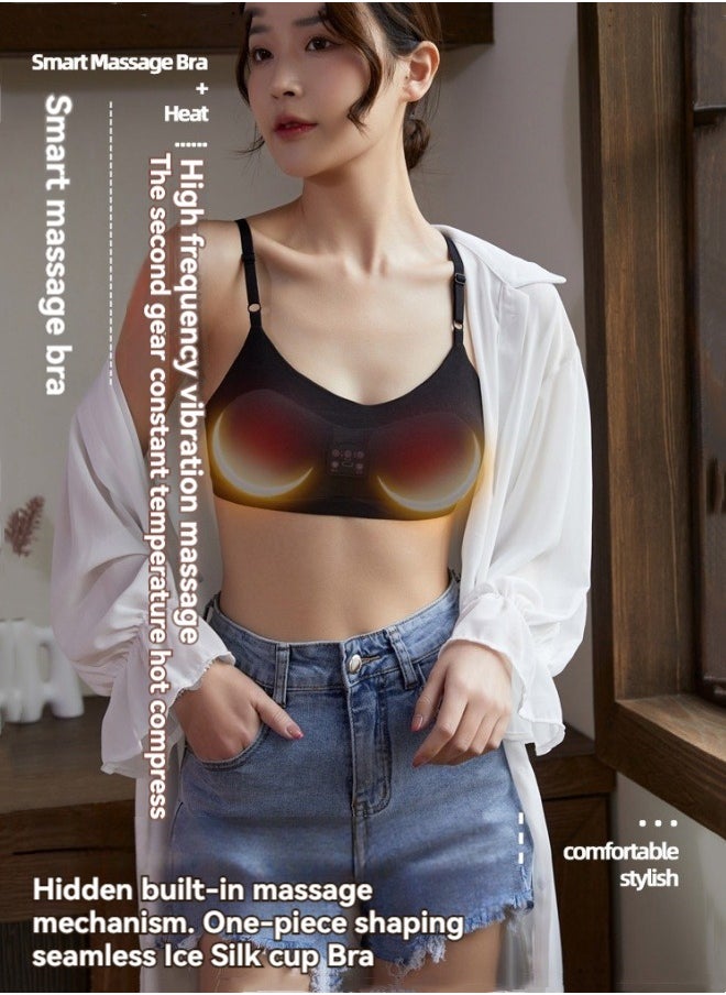 M MIAOYAN - Breast Massager Massage Bra Wireless Charging Intelligent Constant Temperature Vibration Electric Massage Underwear Bra - Image 1