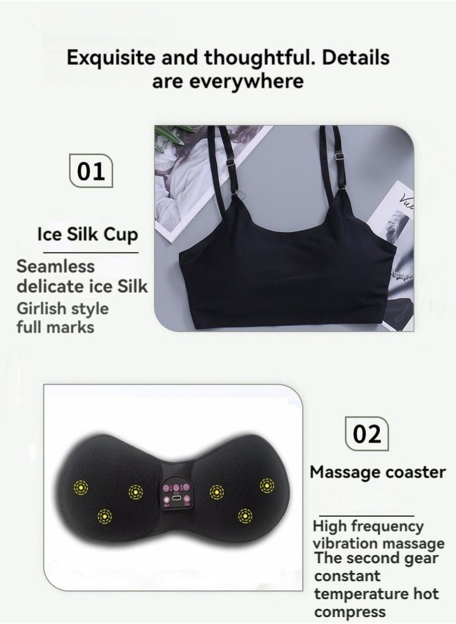 M MIAOYAN - Breast Massager Massage Bra Wireless Charging Intelligent Constant Temperature Vibration Electric Massage Underwear Bra - Image 1