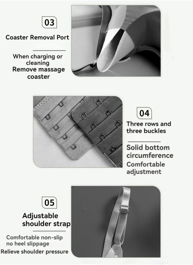 M MIAOYAN - Breast Massager Massage Bra Wireless Charging Intelligent Constant Temperature Vibration Electric Massage Underwear Bra - Image 1