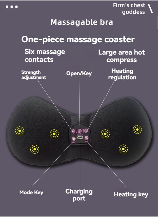 M MIAOYAN - Breast Massager Massage Bra Wireless Charging Intelligent Constant Temperature Vibration Electric Massage Underwear Bra - Image 1
