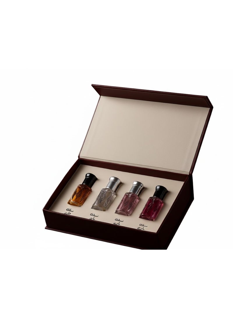 إبراهيم القرشي بوكس مسك إبراهيم القرشي اربع قطع 6 مل  أربع نفحات أسطورية تخطف القلوب وتخلي حضورك له بصمة ما تُنسى - Image 1