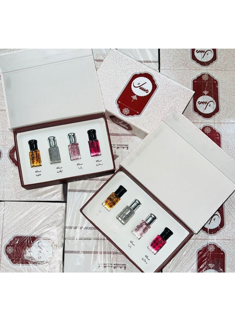 إبراهيم القرشي بوكس مسك إبراهيم القرشي اربع قطع 6 مل  أربع نفحات أسطورية تخطف القلوب وتخلي حضورك له بصمة ما تُنسى - Image 5