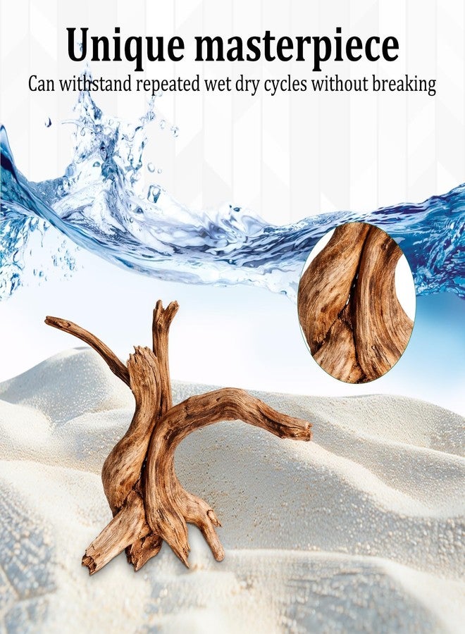 CZFSWT 2Pcs Driftwood for Aquarium, 3.93-5.9" Driftwood Decor, Drift Wood for Fishtank Suitable for Fish Tank Decorations and Reptile Habitats - Image 3