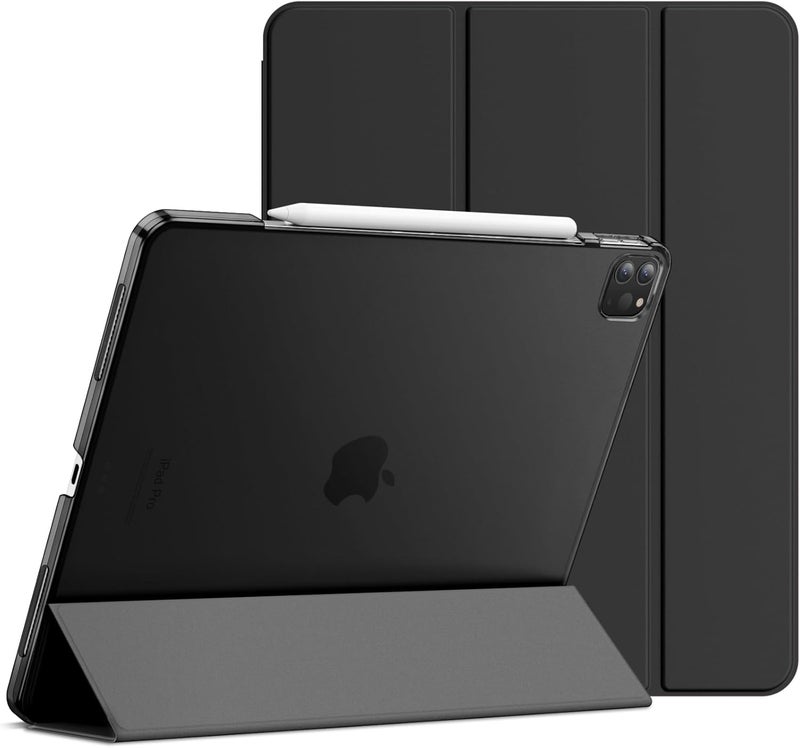 Jetech All environment compatible Case for iPad Pro 12.9-Inch (2020/2018 Model, 4th/3rd Generation), Compatible with Pencil, Cover Auto Wake/Sleep (Black) Precision processed material - Image 1