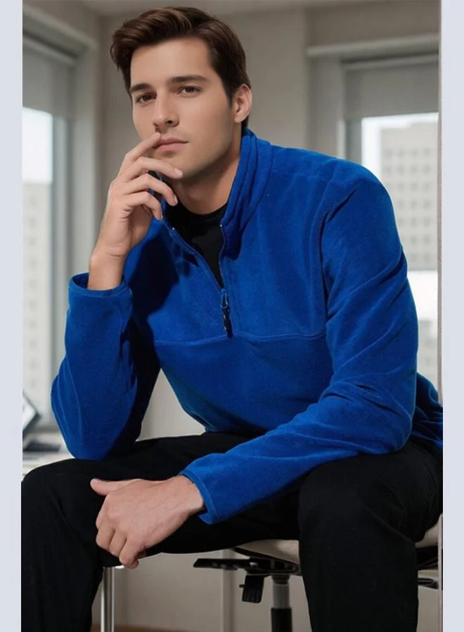 بوراتي بوراتي قميص رجالي بياقة خفاش مقاوم للبرد والصوف المصقول