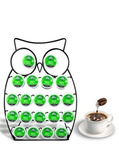 Perfii Coffee Capsule Holder Owl Design with 20 Pods Capacity, Neat and Convenient Coffee Pod Storage for Kitchen, Pantry Coffee Rack, Coffee Organizer  - Image 1