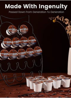 Perfii Coffee Capsule Holder Owl Design with 20 Pods Capacity, Neat and Convenient Coffee Pod Storage for Kitchen, Pantry Coffee Rack, Coffee Organizer  - Image 5