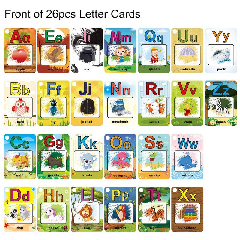 Coolplay A-Z 26 Alphabet Water Cards, Children Drawing Card for Kids Educational Toys for Travel - Image 2