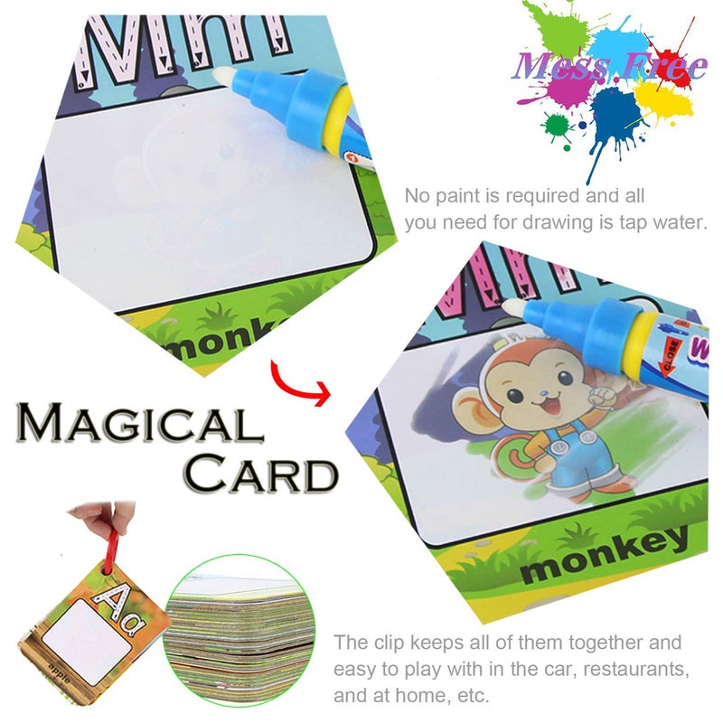 Coolplay A-Z 26 Alphabet Water Cards, Children Drawing Card for Kids Educational Toys for Travel - Image 4