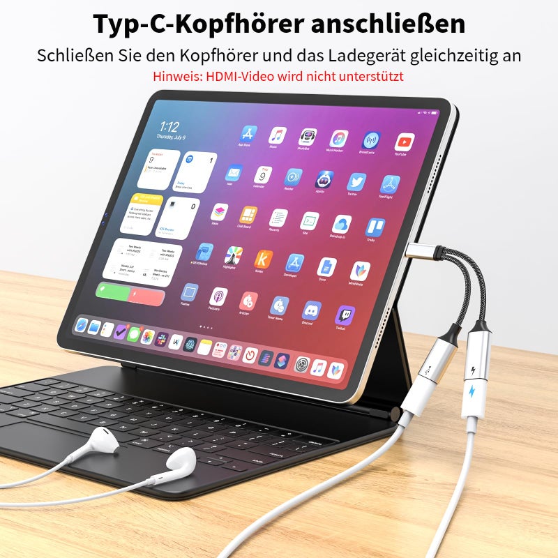 MOGOOD USB C Splitter Type C Y Splitter Cable(NOT for Monitor) C Male to 2USB-C Female Cord (Charging Split NOT Supported) Double USB C Port Hub for Mac,Xbox One,PS5,Quest3 - Image 4