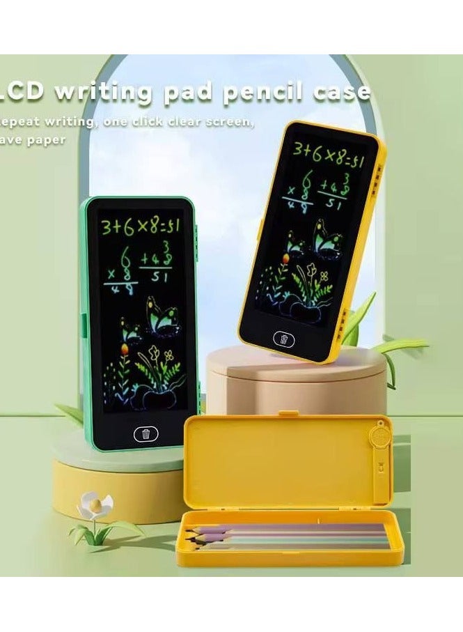 2 in 1 Pencil Case, Drawing Tablet, LCD Screen, and Pen for Drawing, Content Eraser Button, Size: 10 * 21 cm, Multifunctional Pencil Case with Writing Pad - Image 2