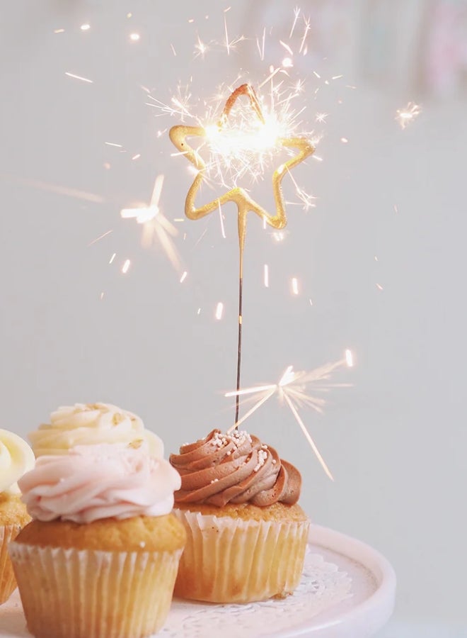 Wondercandle شمعة شرارة ذهبية نجمية - Image 1