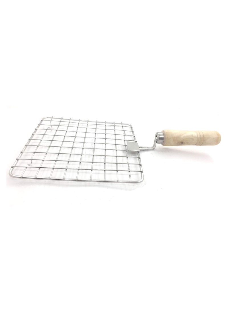 SRIYUG Sriyug Papad Jali Stainless Steel Wire Roaster Rack Papad Jali With Wooden Handle Roasting Net Roast Grill Chapati Toast Roti Papad And More  - Image 5